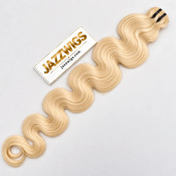 Single bundle of JAZZWIGS #613 blonde raw Body Wave human hair