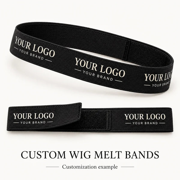 Custom Elastic Wig Melt Bands with Your Logo