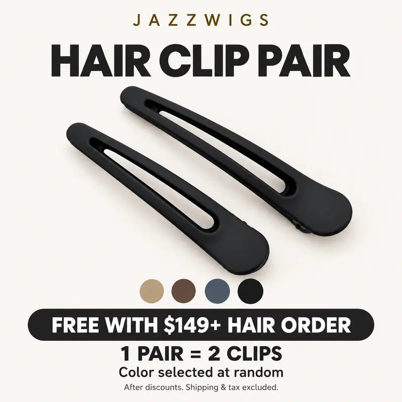 Free gift with a US$149+ hair order: one pair of two hair clips, random color