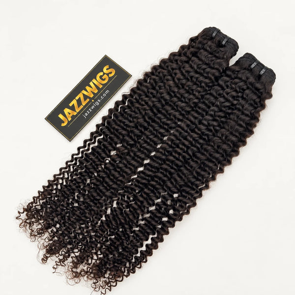 Raw Vietnamese Kinky Curly Hair — 2 Bundles | Natural Black #1B
