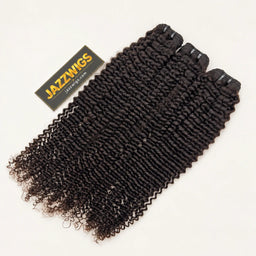 Raw Vietnamese Kinky Curly Hair Natural Black #1B — 3 bundles