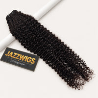 Raw Vietnamese Kinky Curly Hair Natural Black #1B — single bundle display