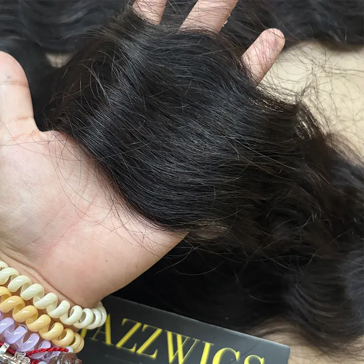 Thick weft raw Indian wave bundles for Black women, pairs seamlessly with HD lace.