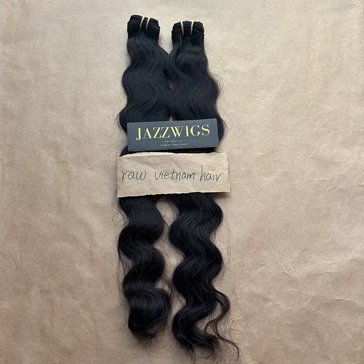 Raw Indian wave 2 bundles pair with HD lace wigs for Black women.