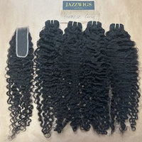 Defined Burmese curly texture paired with a 2x6 HD lace closure and natural hairline.