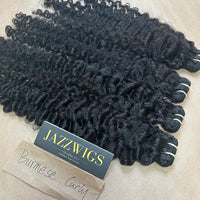 Raw Burmese curly Vietnamese hair bundles ideal for Black women and wig vendors.