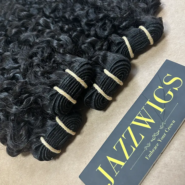 5x5 HD lace closure with raw French curly Black hair bundles.