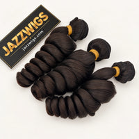 Raw Vietnamese Loose Wave Hair in Natural Black #1B — 3 bundles