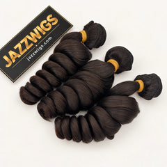Raw Vietnamese Loose Wave Hair — 3 Bundles | Natural Black #1B