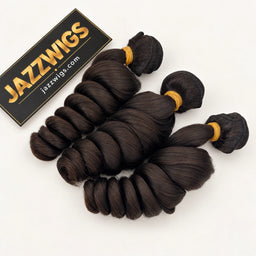 Raw Vietnamese Loose Wave Hair in Natural Black #1B — 3 bundles