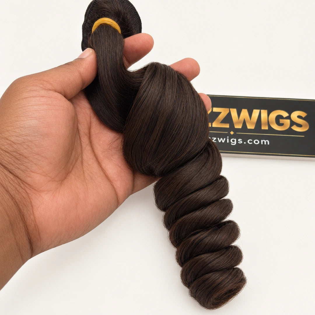 Raw Vietnamese Loose Wave Hair in Natural Black #1B — product detail