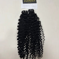 Virgin Cambodian Burmese curly hair 2 bundles with defined curls for Black women.