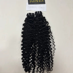 Virgin Cambodian Burmese curly hair 2 bundles with defined curls for Black women.
