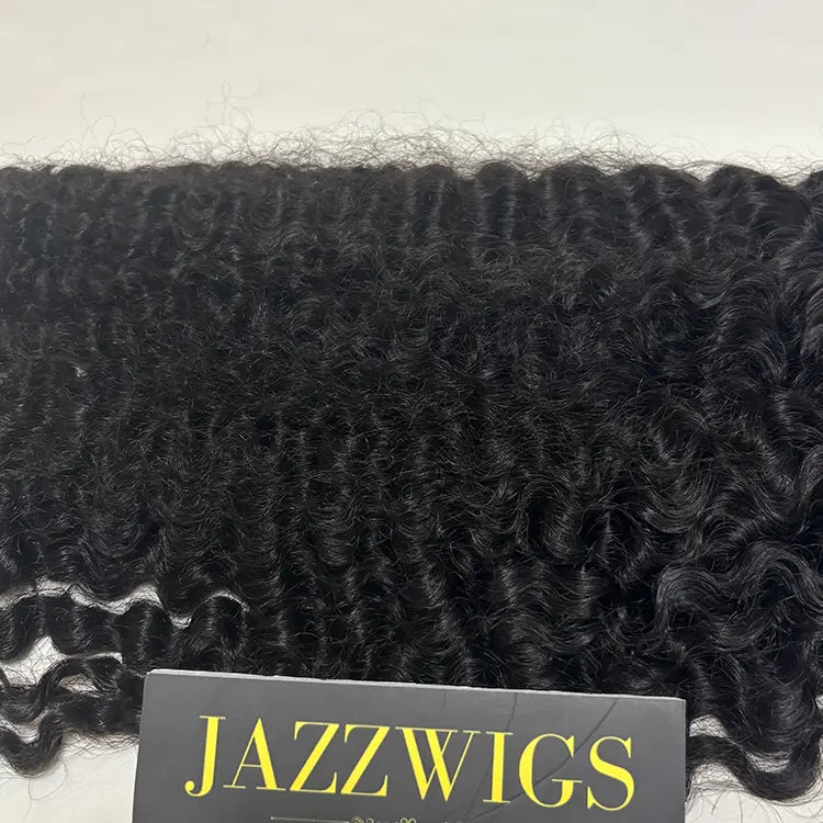 Natural Burmese curly texture virgin Cambodian hair bundles for Black hair installs.