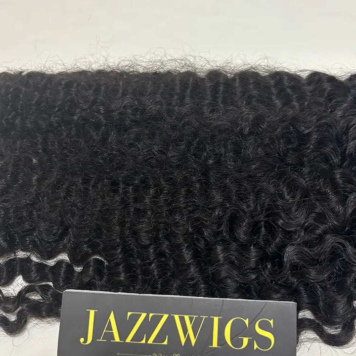Natural Burmese curly texture virgin Cambodian hair bundles for Black hair installs.