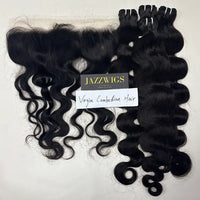4 Virgin Cambodian Body Wave Hair Bundles with 13×4 HD Lace Frontal JAZZWIGS