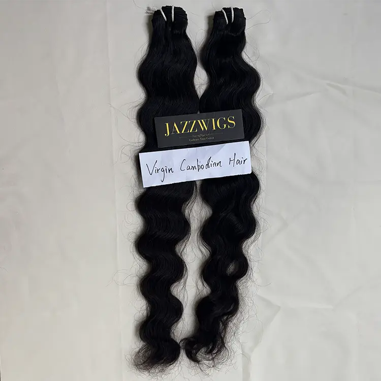 Virgin Indian wave 2-bundle set for stylists and wig vendors, ideal for HD lace wigs.
