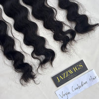 Thick weft virgin Indian wave bundles for Black women, pairs seamlessly with HD lace.