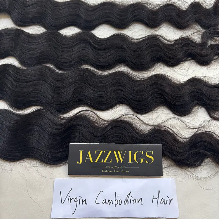 Full-density virgin Indian wave bundles for Black women, blends smoothly with HD lace.
