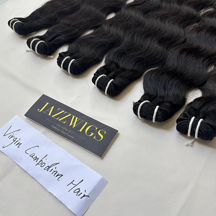 Natural-looking virgin Indian wave bundles for stylists and wig vendors, perfect for HD lace wigs.