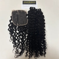 Soft Burmese curly texture with 7x7 HD lace closure and natural hairline.
