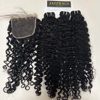 6x6 HD lace closure paired with virgin Burmese curly Black hair bundles.