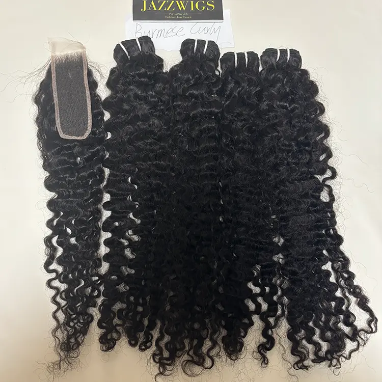 Defined Burmese curly texture with 2x6 HD lace and natural hairline for Black hair.