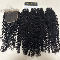 Full virgin Burmese curly bundles with 6x6 HD lace for seamless installs.