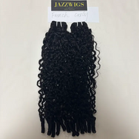 Virgin Cambodian French curly hair 2 bundles with soft curls for Black women.