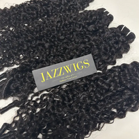 Natural-looking French curly Black hair using a 5x5 HD lace closure.