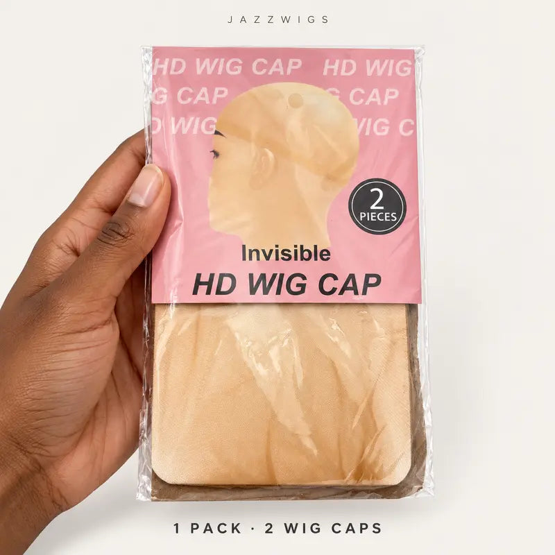One sealed packet containing two wig caps