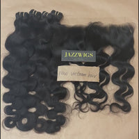 Raw Vietnamese Body Wave 4 Bundles with 13x4 HD Lace Frontal – Factory Direct | JazzWigs