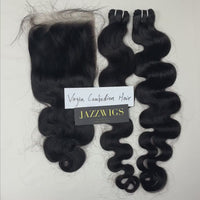 Virgin Cambodian Body Wave 2 Bundles With 7x7 HD Lace Closure | JazzWigs