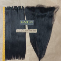 3 Raw Vietnamese Straight Hair Bundles with 13×4 HD Lace Frontal