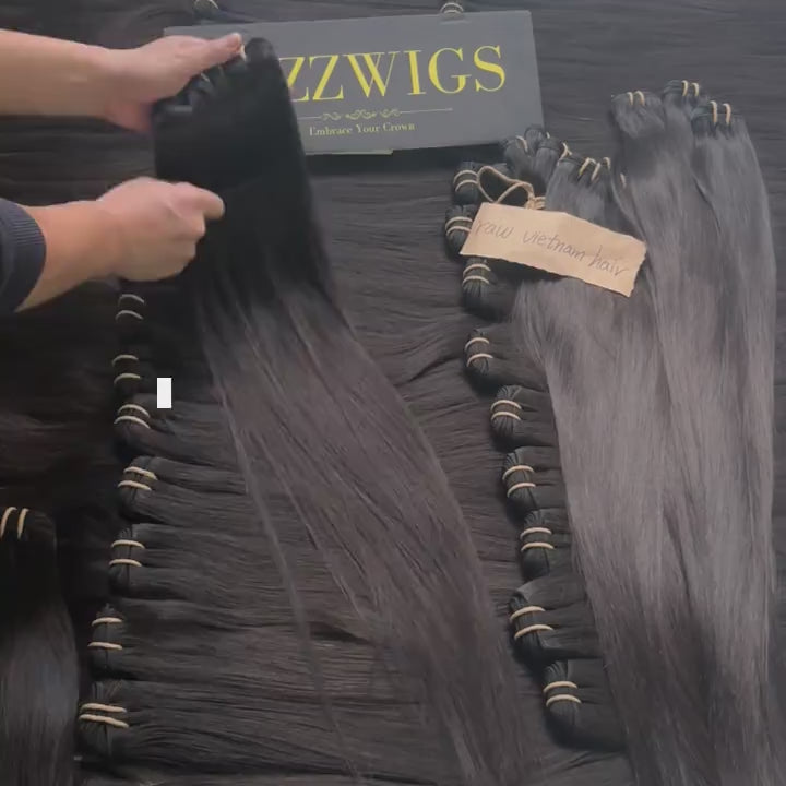 Raw Vietnamese Straight Hair 3 Bundle Deal – 100% Human, Factory Direct