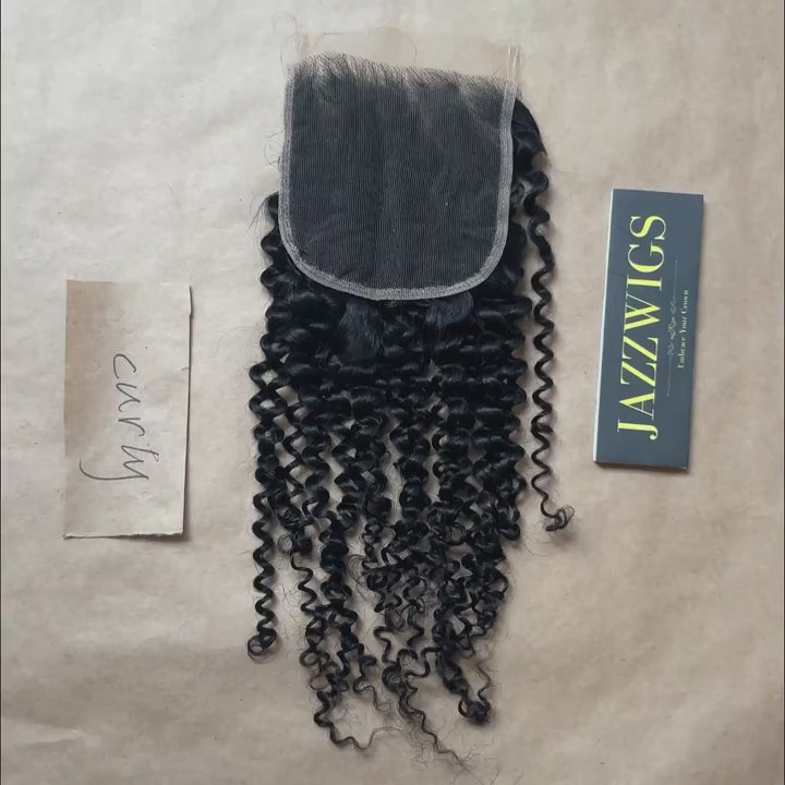 5x5 HD Lace French Curly Closure – Skinlike Invisible Melt | JazzWigs