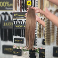 #8 Balayage Raw Vietnamese Hair Bundles – Factory Direct 100% Human Hair Extensions by JazzWigs