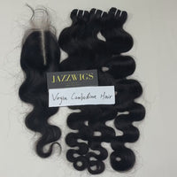 Virgin Cambodian Body Wave 3 Bundles With 2x6 HD Lace Closure | JazzWigs