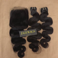 Body wave texture paired with a 6x6 HD lace closure for natural installs.