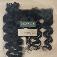 Raw Vietnamese Body Wave 2 Bundles with 13x4 HD Lace Frontal – Factory Direct | JazzWigs