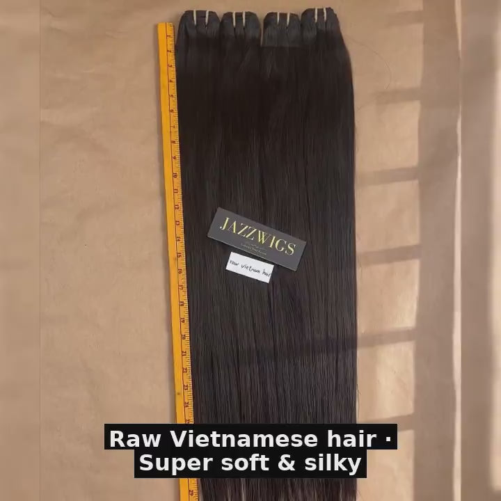 Raw Vietnamese Straight Hair 3 Bundle Deal – 100% Human, Factory Direct