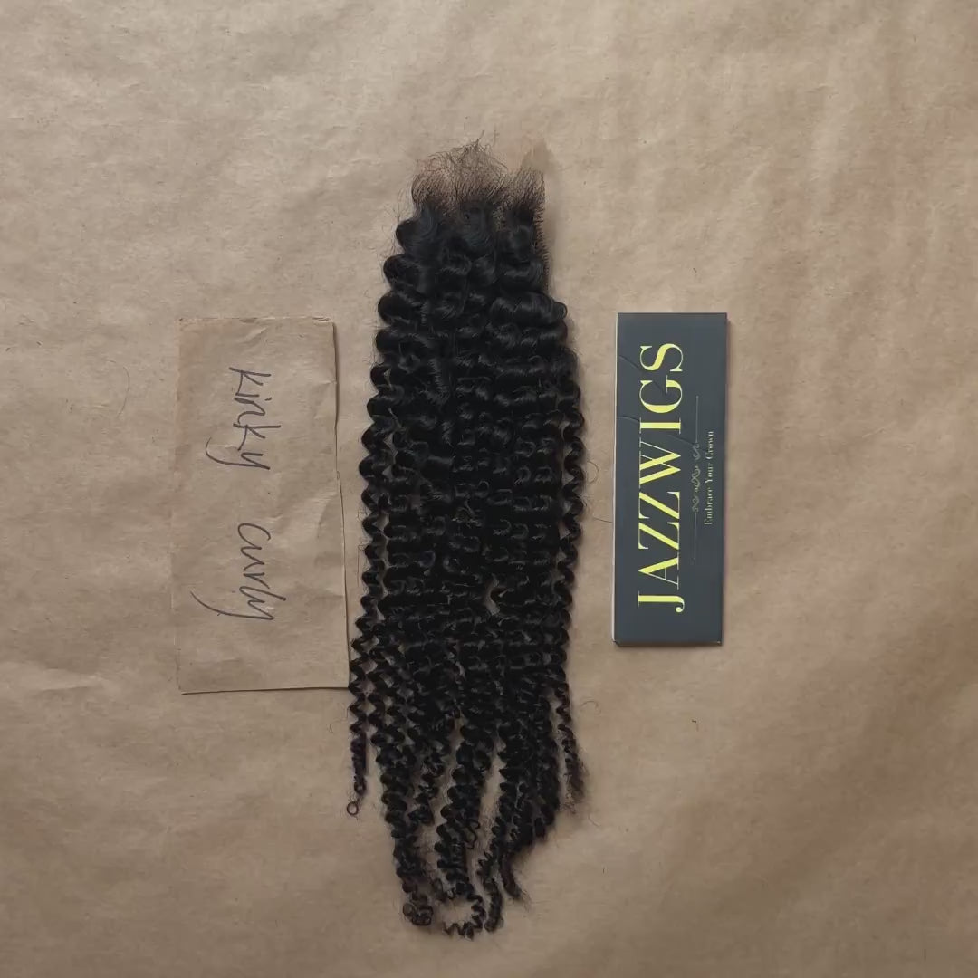 2x6 HD Lace Kinky Curly Closure – Skinlike Invisible Melt | JazzWigs