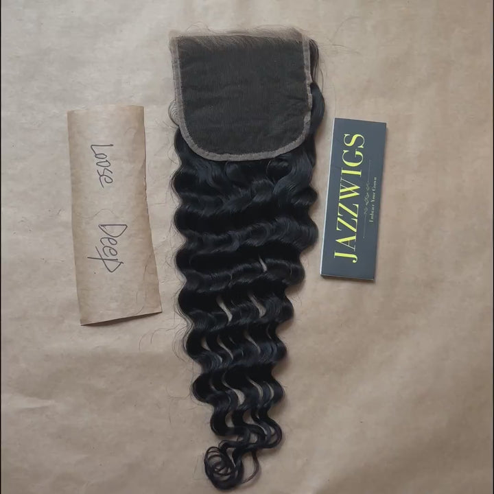 5x5 HD Lace Loose Deep Closure – Skinlike Invisible Melt | JazzWigs