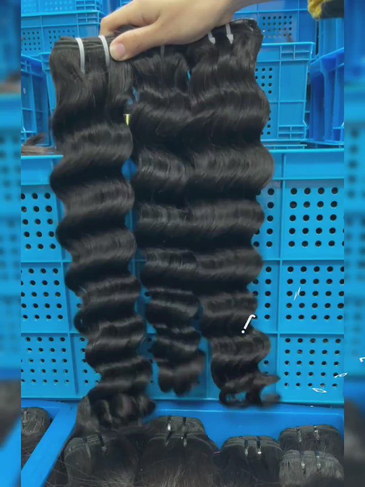 Virgin Cambodian Loose Deep Hair - 3 Bundles Deal