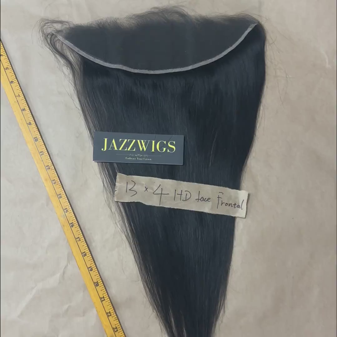 4 Raw Vietnamese Straight Hair Bundles with 13×4 HD Lace Frontal