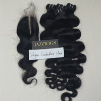 Virgin Cambodian Body Wave 4 Bundles With 2x6 HD Lace Closure | JazzWigs