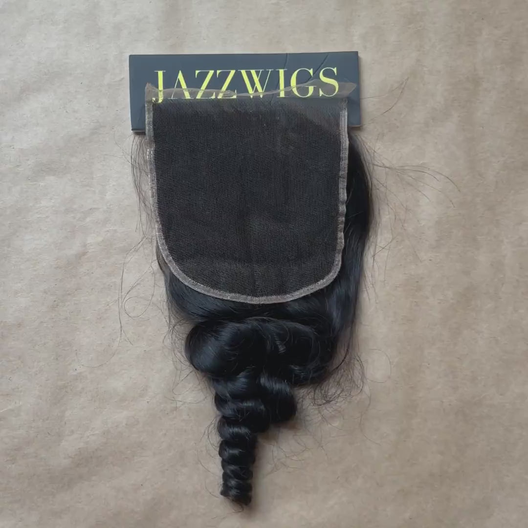 5x5 HD Lace Loose Wave Closure – Skinlike Invisible Melt | JazzWigs