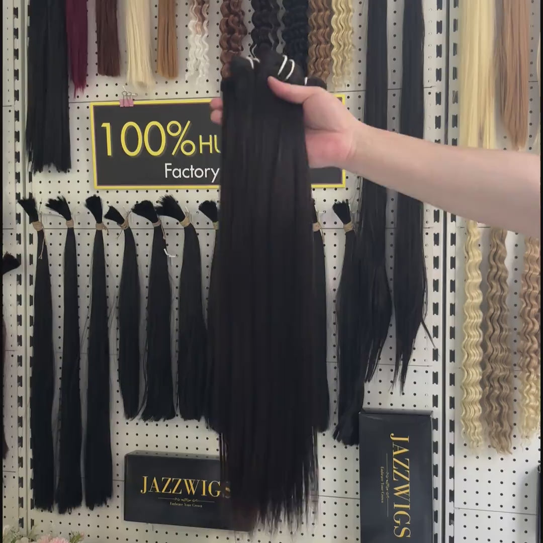 Virgin Cambodian Straight Hair 2 Bundle Deal – JazzWigs Factory Wholesale