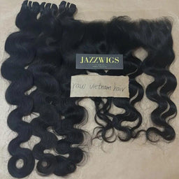 Raw Vietnamese Body Wave 3 Bundles with 13x4 HD Lace Frontal – Factory Direct | JazzWigs