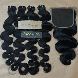 Raw Vietnamese Body Wave 4 Bundles with 7x7 HD Lace Frontal – Factory Direct | JazzWigs